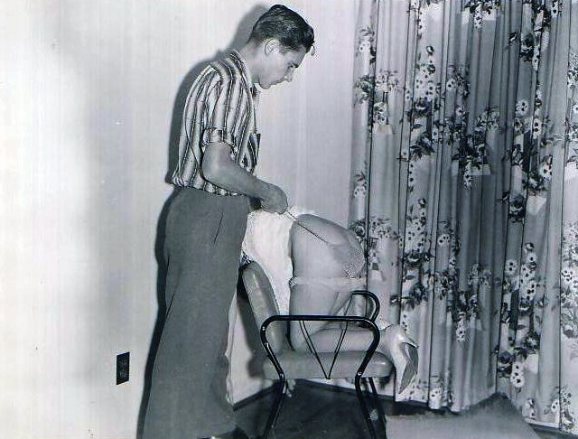 vintage disciplined housewife caned
